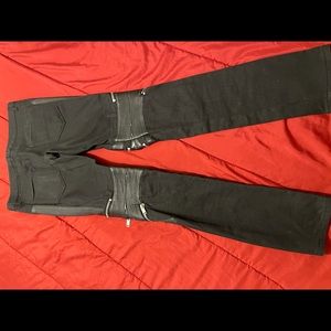 YSL MEN’S moto biker pants ! Zipper detail